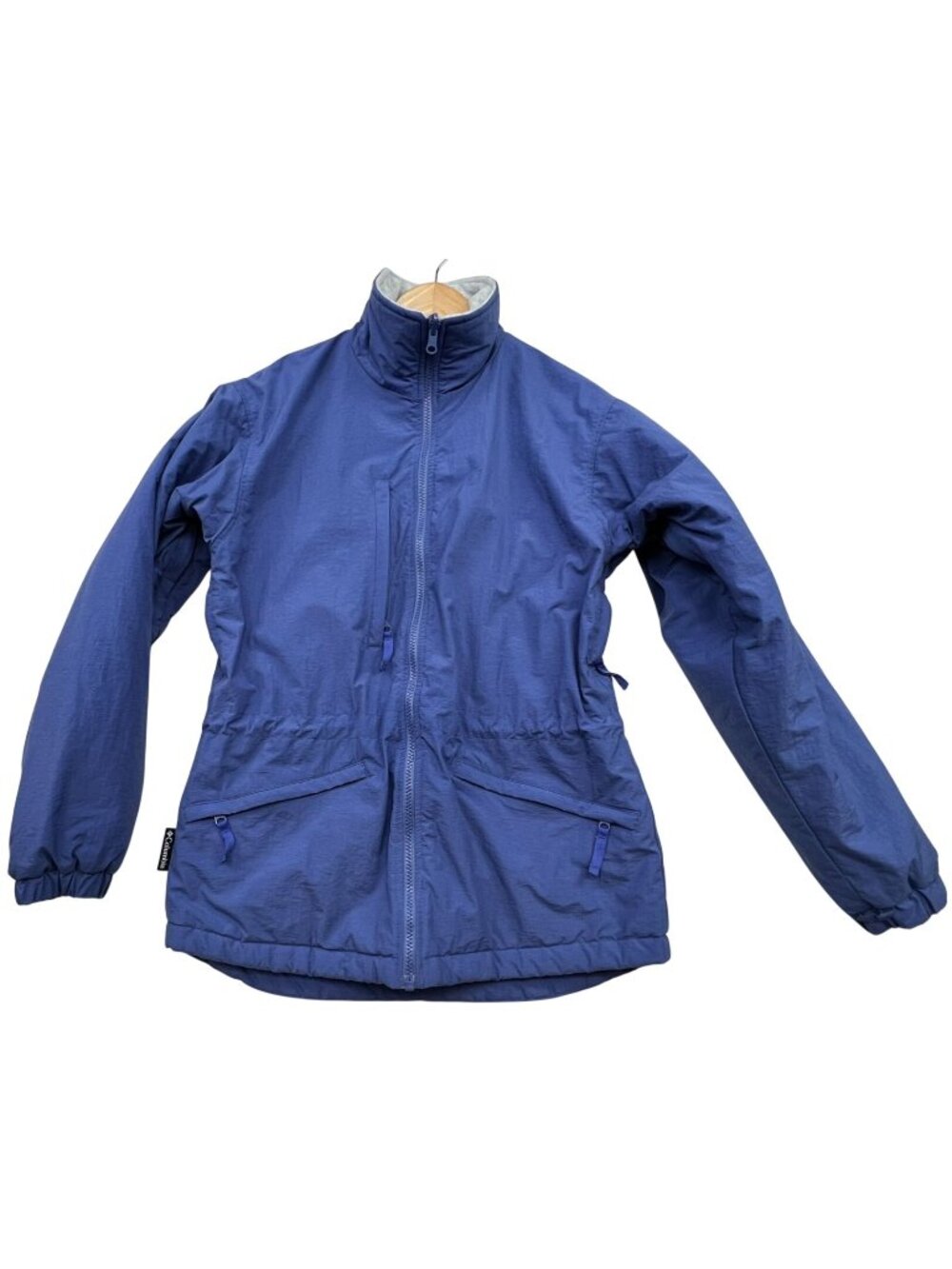 Vintage Columbia Women's Full-Zip Jacket Long Sleeve Size S Slate Blue Outdoor